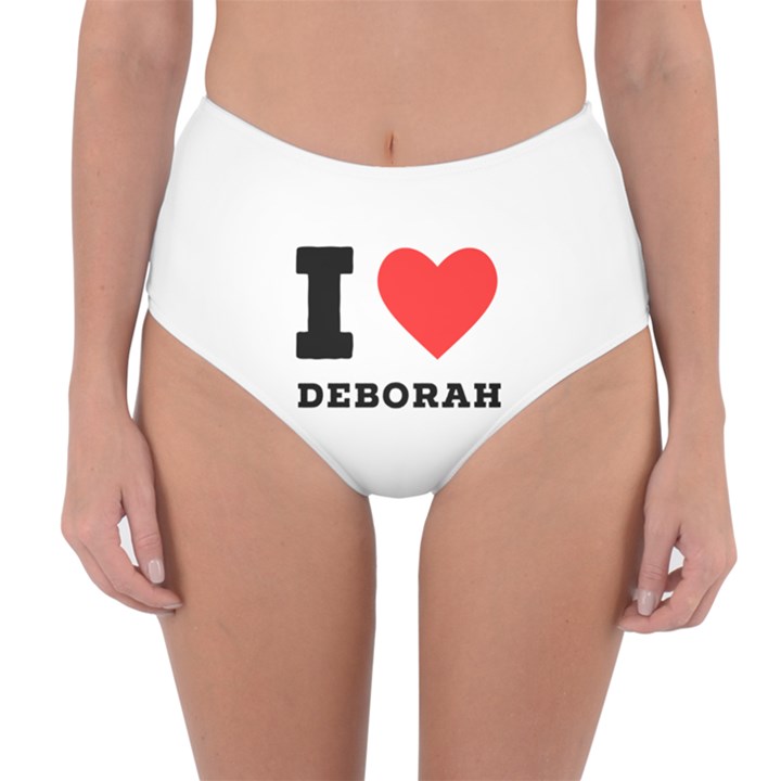 I love deborah Reversible High-Waist Bikini Bottoms