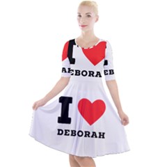 I Love Deborah Quarter Sleeve A-line Dress by ilovewhateva