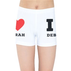 I Love Deborah Kids  Sports Shorts by ilovewhateva