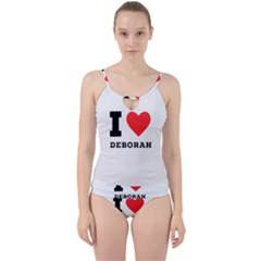 I Love Deborah Cut Out Top Tankini Set by ilovewhateva