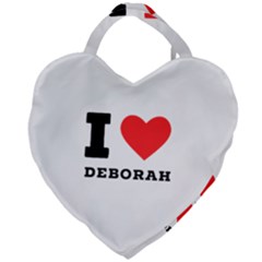 I Love Deborah Giant Heart Shaped Tote by ilovewhateva