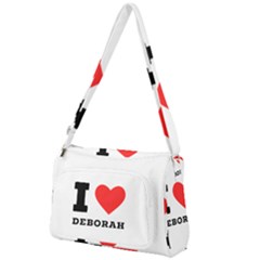 I Love Deborah Front Pocket Crossbody Bag by ilovewhateva