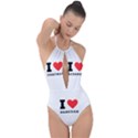 I love deborah Plunge Cut Halter Swimsuit View1