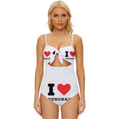 I Love Deborah Knot Front One-piece Swimsuit by ilovewhateva