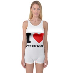 I Love Stephanie One Piece Boyleg Swimsuit by ilovewhateva