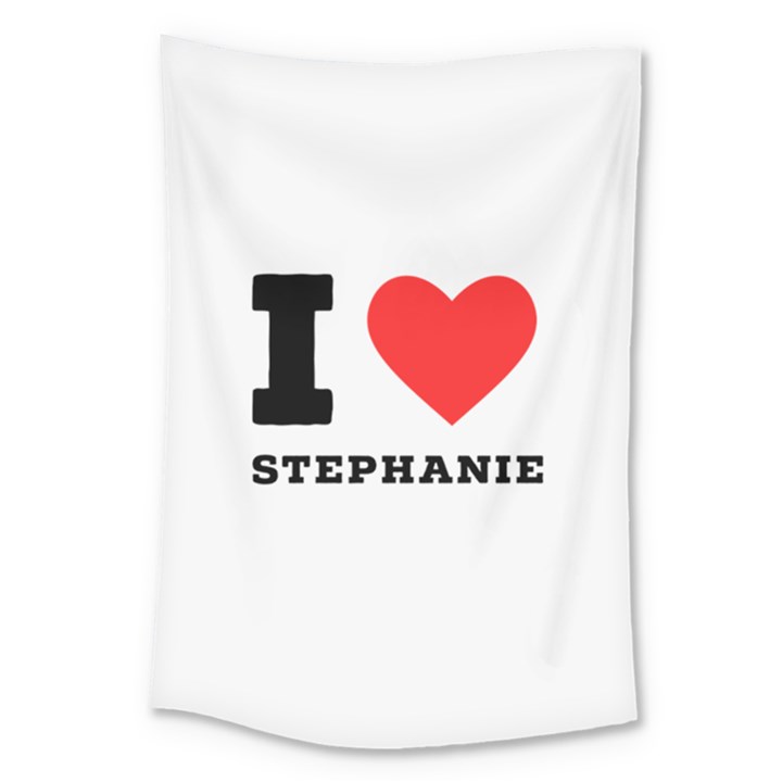 I love stephanie Large Tapestry