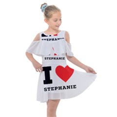 I Love Stephanie Kids  Shoulder Cutout Chiffon Dress by ilovewhateva