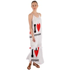 I Love Stephanie Cami Maxi Ruffle Chiffon Dress by ilovewhateva