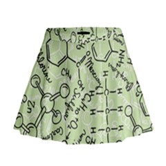 Multicolored Chemical Bond Illustration Chemistry Formula Science Mini Flare Skirt by Jancukart