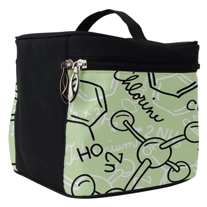 Multicolored Chemical Bond Illustration Chemistry Formula Science Make Up Travel Bag (Small)