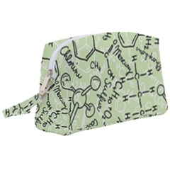 Multicolored Chemical Bond Illustration Chemistry Formula Science Wristlet Pouch Bag (large)