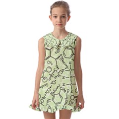 Multicolored Chemical Bond Illustration Chemistry Formula Science Kids  Pilgrim Collar Ruffle Hem Dress