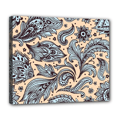 Texture Ornament Paisley Deluxe Canvas 24  X 20  (stretched)