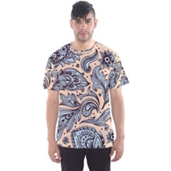 Texture Ornament Paisley Men s Sport Mesh Tee