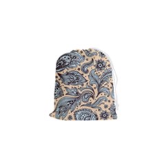 Texture Ornament Paisley Drawstring Pouch (xs)