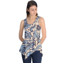 Texture Ornament Paisley Sleeveless Tunic