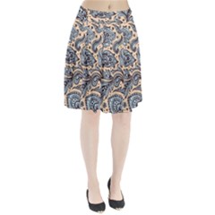 Texture Ornament Paisley Pleated Skirt