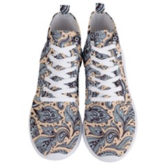 Texture Ornament Paisley Men s Lightweight High Top Sneakers by Jancukart