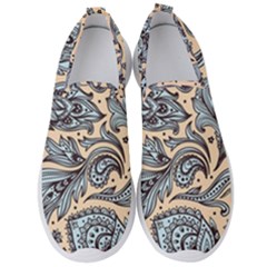 Texture Ornament Paisley Men s Slip On Sneakers