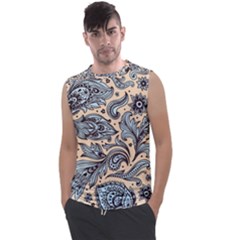 Texture Ornament Paisley Men s Regular Tank Top