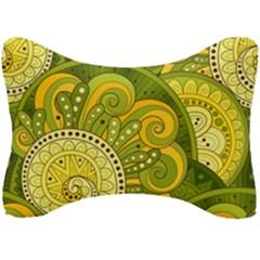 Doodles Patterns Ornament Vector Flowers Green Seat Head Rest Cushion