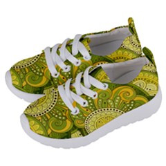 Doodles Patterns Ornament Vector Flowers Green Kids  Lightweight Sports Shoes