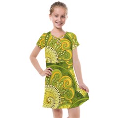 Doodles Patterns Ornament Vector Flowers Green Kids  Cross Web Dress