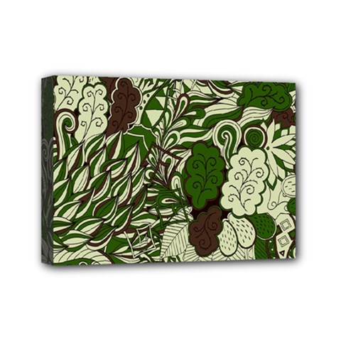 Texture Ornament Pattern Seamless Paisley Mini Canvas 7  X 5  (stretched)