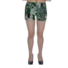 Texture Ornament Pattern Seamless Paisley Skinny Shorts by Jancukart