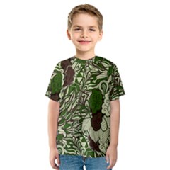 Texture Ornament Pattern Seamless Paisley Kids  Sport Mesh Tee