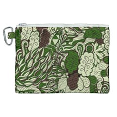 Texture Ornament Pattern Seamless Paisley Canvas Cosmetic Bag (xl)