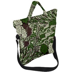 Texture Ornament Pattern Seamless Paisley Fold Over Handle Tote Bag by Jancukart