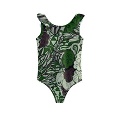 Texture Ornament Pattern Seamless Paisley Kids  Frill Swimsuit