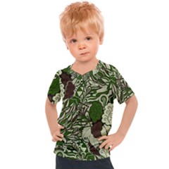 Texture Ornament Pattern Seamless Paisley Kids  Sports Tee