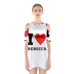 I Love Rebecca Shoulder Cutout One Piece Dress by ilovewhateva