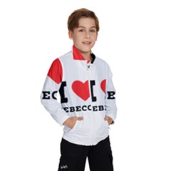 I Love Rebecca Kids  Windbreaker by ilovewhateva