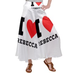 I Love Rebecca Satin Palazzo Pants by ilovewhateva