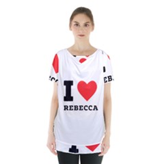 I Love Rebecca Skirt Hem Sports Top by ilovewhateva