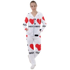 I Love Rebecca Women s Tracksuit by ilovewhateva