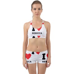 I Love Rebecca Back Web Gym Set by ilovewhateva