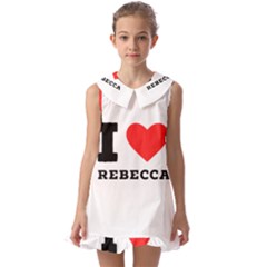 I Love Rebecca Kids  Pilgrim Collar Ruffle Hem Dress by ilovewhateva