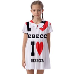 I Love Rebecca Kids  Asymmetric Collar Dress by ilovewhateva