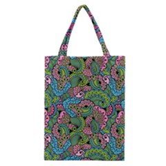 Background Texture Paisley Pattern Classic Tote Bag