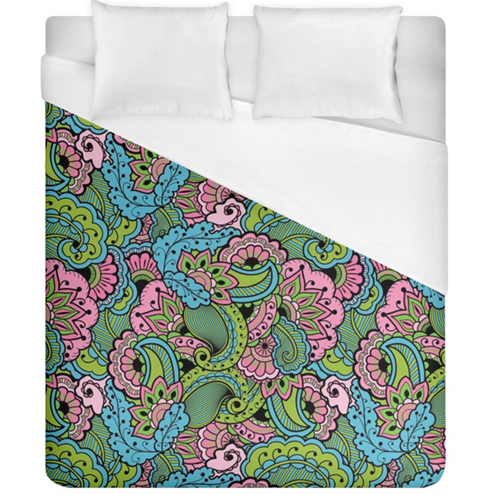 Background Texture Paisley Pattern Duvet Cover (California King Size)