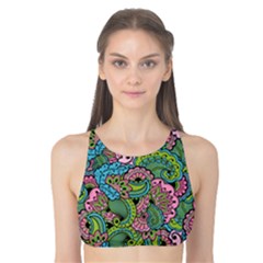 Background Texture Paisley Pattern Tank Bikini Top