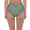 Background Texture Paisley Pattern Reversible High-Waist Bikini Bottoms View2