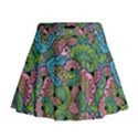 Background Texture Paisley Pattern Mini Flare Skirt View1