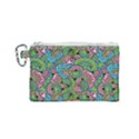 Background Texture Paisley Pattern Canvas Cosmetic Bag (Small) View1