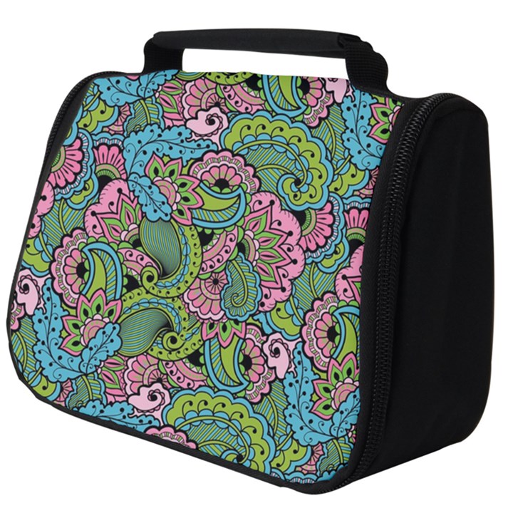 Background Texture Paisley Pattern Full Print Travel Pouch (Big)