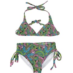 Background Texture Paisley Pattern Kids  Classic Bikini Set